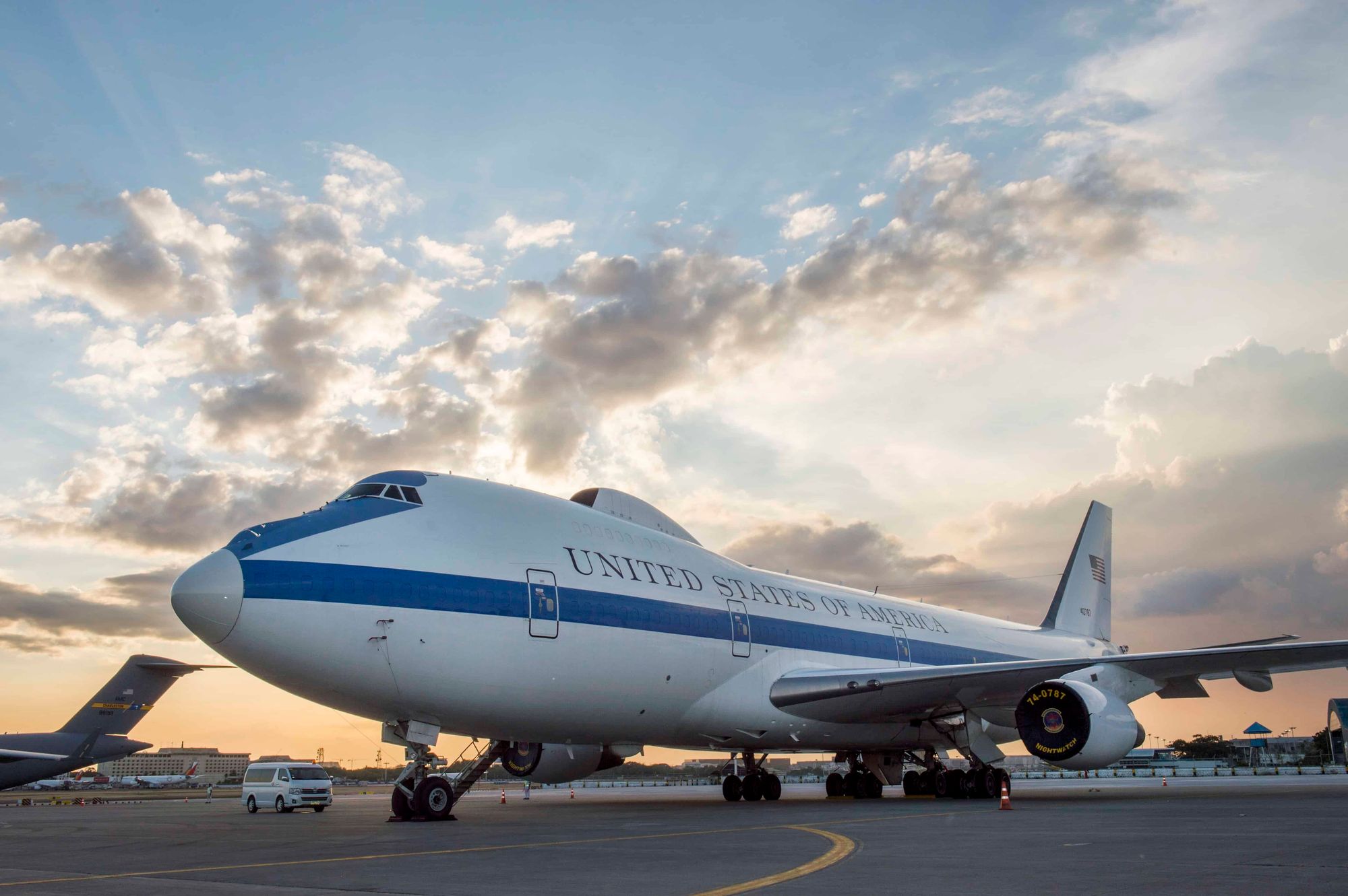 Doomsday Plane Spotted E-4B Nightwatch